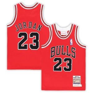 Estupendo Duradero Único Michael Jordan Chicago Bulls Toddler 1997/98 Hardwood Classics Authentic Jersey Red/Black/White