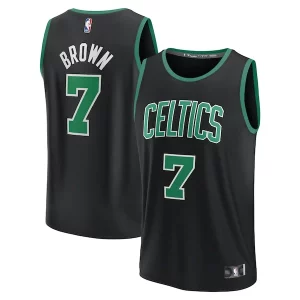 Moderno Lujoso Increíble Jaylen Brown Boston Celtics Youth Fast Break Replica Player Jersey Statement Edition Black