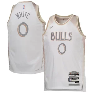 Único Moderno Coby White Chicago Bulls Nike Youth 2024/25 Swingman Player Jersey City Edition White