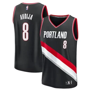 Perfecto Magnífico Elegante Deni Avdija Portland Trail Blazers Fast Break Replica Player Jersey Icon Edition Black