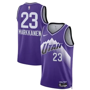 Elegante Hermoso Lauri Markkanen Utah Jazz Nike Unisex 2023/24 Swingman Jersey Purple City Edition