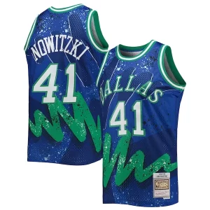 Duradero Clásico Único Dirk Nowitzki Dallas Mavericks Hardwood Classics 1998/99 Hyper Hoops Swingman Jersey Blue