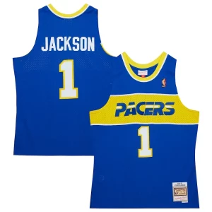 Estupendo Increíble Versátil Stephen Jackson Indiana Pacers Hardwood Classics Swingman Jersey Royal