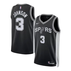 Perfecto Fantástico Chulo Keldon Johnson San Antonio Spurs Nike Unisex Swingman Jersey Association Edition Black