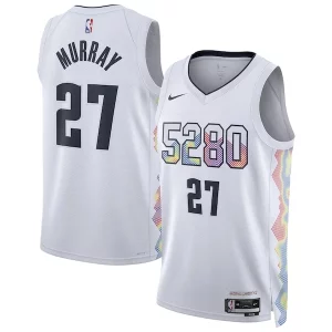 Exquisito Jamal Murray Denver Nuggets Nike Unisex 2024/25 Swingman Player Jersey City Edition White