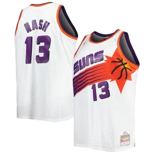 Duradero Hermoso Steve Nash Phoenix Suns Big & Tall Hardwood Classics 1996/97 Swingman Jersey White/Black