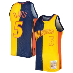 Atractivo Chulo Resistente Baron Davis Golden State Warriors Hardwood Classics 2006/07 Split Swingman Jersey Navy/Gold