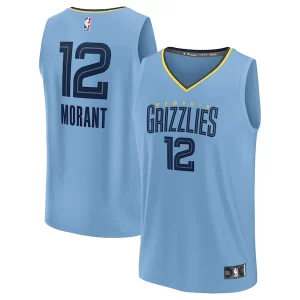 Ideal Clásico Lujoso Ja Morant Memphis Grizzlies Fast Break Replica Player Jersey Statement Edition Light Blue