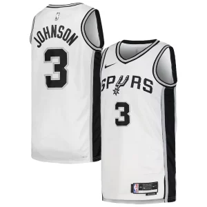Increíble Atractivo Robusto Keldon Johnson San Antonio Spurs Nike Unisex Swingman Jersey Association Edition White