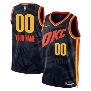 Cool Sofisticado Oklahoma City Thunder Nike Unisex 2023/24 Custom Swingman Jersey Navy City Edition