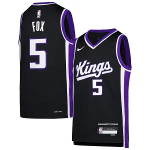 Exquisito Hermoso De'Aaron Fox Sacramento Kings Nike Youth Swingman Jersey Icon Edition Purple