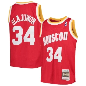 Ideal Exquisito Moderno Hakeem Olajuwon Houston Rockets Youth Swingman Throwback Jersey Red