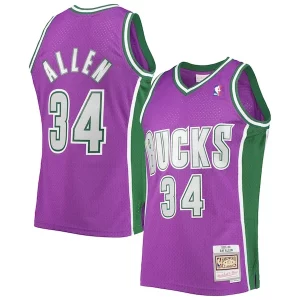 Chulo Original Ideal Ray Allen Milwaukee Bucks 2001/02 Hardwood Classics Swingman Jersey Purple