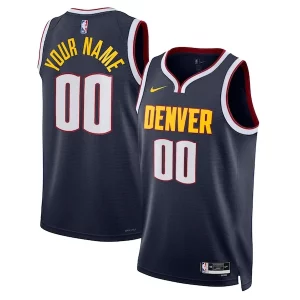 Genial Denver Nuggets Nike Unisex Swingman Custom Jersey Navy Icon Edition