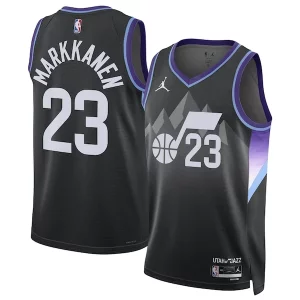 Único Lauri Markkanen Utah Jazz Jordan Brand Unisex 2024/25 Swingman Jersey Statement Edition Black