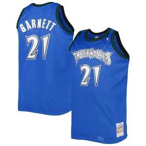 Fácil de llevar Fantástico Kevin Garnett Minnesota Timberwolves Big & Tall Hardwood Classics 2003/04 Swingman Jersey Blue