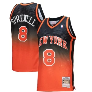 Bonito Robusto Latrell Sprewell New York Knicks 1998/99 Hardwood Classics Fadeaway Swingman Player Jersey Orange/Black