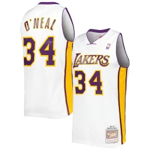 Encantador Moderno Shaquille O'Neal Los Angeles Lakers 2001/02 Hardwood Classics Swingman Jersey White
