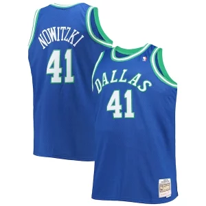 Original Atractivo Dirk Nowitzki Dallas Mavericks Big & Tall 1998/99 Hardwood Classics Swingman Jersey Blue