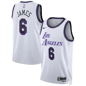 Magnífico Práctico Resistente LeBron James Los Angeles Lakers Nike Unisex 2022/23 Swingman Jersey City Edition White