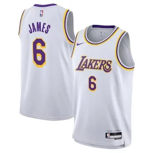 Práctico LeBron James Los Angeles Lakers Nike Youth Swingman Jersey Association Edition White
