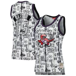 Atractivo Lujoso Chulo Vince Carter Toronto Raptors Women's 1998 Doodle Swingman Jersey White