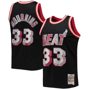 Resistente Perfecto Bonito Alonzo Mourning Miami Heat 1996/97 Hardwood Classics NBA 75th Anniversary Diamond Swingman Jersey Black