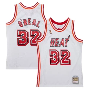 Magnífico Shaquille O'Neal Miami Heat 2007/08 Hardwood Classics Swingman Jersey White