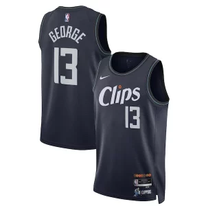 Lujoso Paul George LA Clippers Nike Unisex 2023/24 Swingman Jersey Navy City Edition