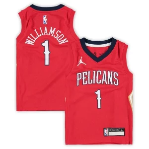 Comodo Cool Zion Williamson New Orleans Pelicans Jordan Brand Preschool 2020/21 Fast Break Replica Jersey Statement Edition Red