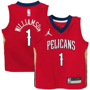 Sofisticado Encantador Zion Williamson New Orleans Pelicans Jordan Brand Toddler 2020/21 Jersey Red Statement Edition