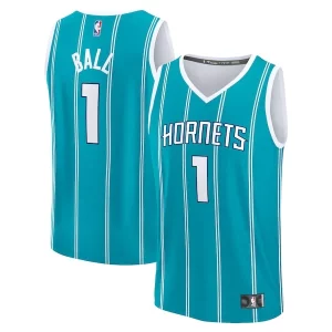 Fantástico Sofisticado LaMelo Ball Charlotte Hornets Youth Fast Break Replica Player Jersey Icon Edition Teal