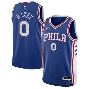 Exquisito Tyrese Maxey Philadelphia 76ers Nike Youth Swingman Jersey Icon Edition Royal