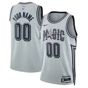 Increíble Orlando Magic Nike Unisex 2024/25 Custom Swingman Jersey City Edition Silver