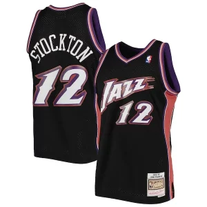 Hermoso John Stockton Utah Jazz 1998/99 Hardwood Classics Swingman Jersey Black