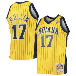 Magnífico Chris Mullin Indiana Pacers 1999/00 Hardwood Classics Swingman Jersey Gold