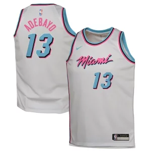 Genial Resistente Bam Adebayo Miami Heat Nike Youth 2024/25 Swingman Player Jersey City Edition White