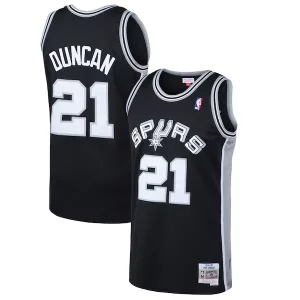 Perfecto Duradero Cool Tim Duncan San Antonio Spurs 1998/99 Hardwood Classics Swingman Jersey Black