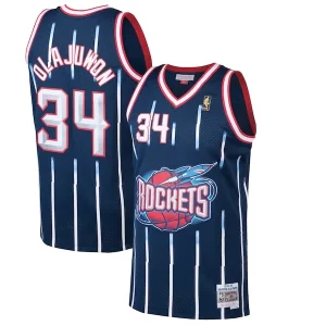 Hermoso Hakeem Olajuwon Houston Rockets 1996/97 Hardwood Classics Swingman Jersey Navy