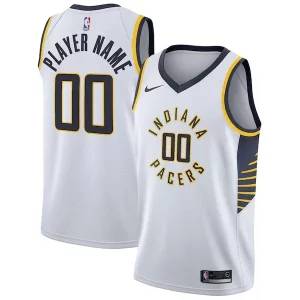 Fácil de llevar Indiana Pacers Nike 2020/21 Swingman Custom Jersey Association Edition White