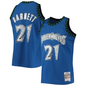 Delicioso Moderno Fantástico Kevin Garnett Minnesota Timberwolves 2003/04 Hardwood Classics NBA 75th Anniversary Diamond Swingman Jersey Blue