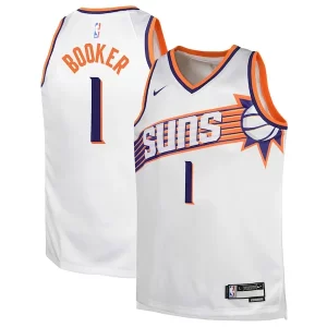 Maravilloso Duradero Comodo Devin Booker Phoenix Suns Nike Youth Swingman Jersey Association Edition White
