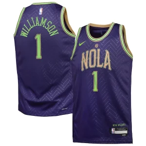 Estupendo Atractivo Chulo Zion Williamson New Orleans Pelicans Nike Youth 2024/25 Swingman Player Jersey City Edition Purple