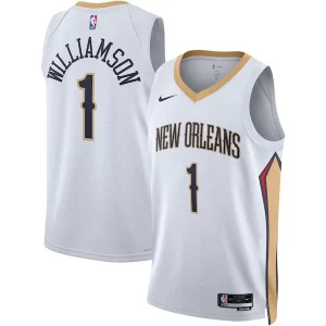 Único Delicioso Zion Williamson New Orleans Pelicans Nike Unisex Swingman Jersey Association Edition White/Navy