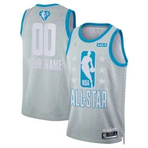 Fácil de llevar Comodo Nike 2022 NBA All Star Game Swingman Custom Jersey Gray