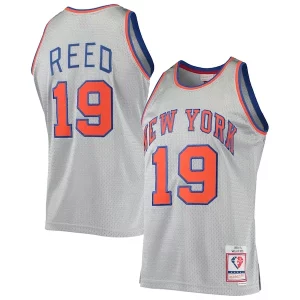 Encantador Bonito Willis Reed New York Knicks 75th Anniversary 1969/70 Hardwood Classics Swingman Jersey Silver