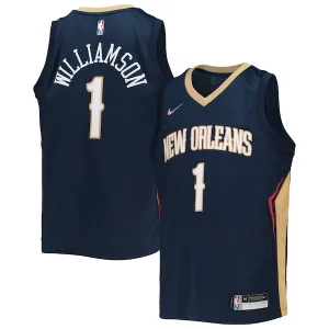 Original Sofisticado Zion Williamson New Orleans Pelicans Nike Youth 2021/22 Diamond Swingman Jersey Icon Edition Navy