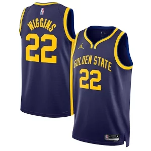 Hermoso Andrew Wiggins Golden State Warriors Jordan Brand Unisex Swingman Jersey Statement Edition Navy