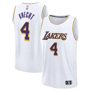 Original Atractivo Dalton Knecht Los Angeles Lakers Fast Break Replica Player Jersey Association Edition White