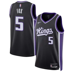 Delicioso Comodo De'Aaron Fox Sacramento Kings Nike Unisex Swingman Jersey Association Edition Black